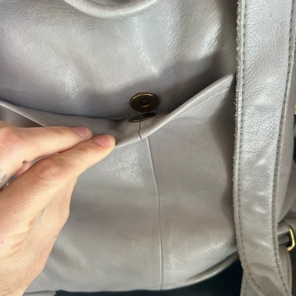 American Leather Co. Women's Gray Backpack - Picture 5 of 12